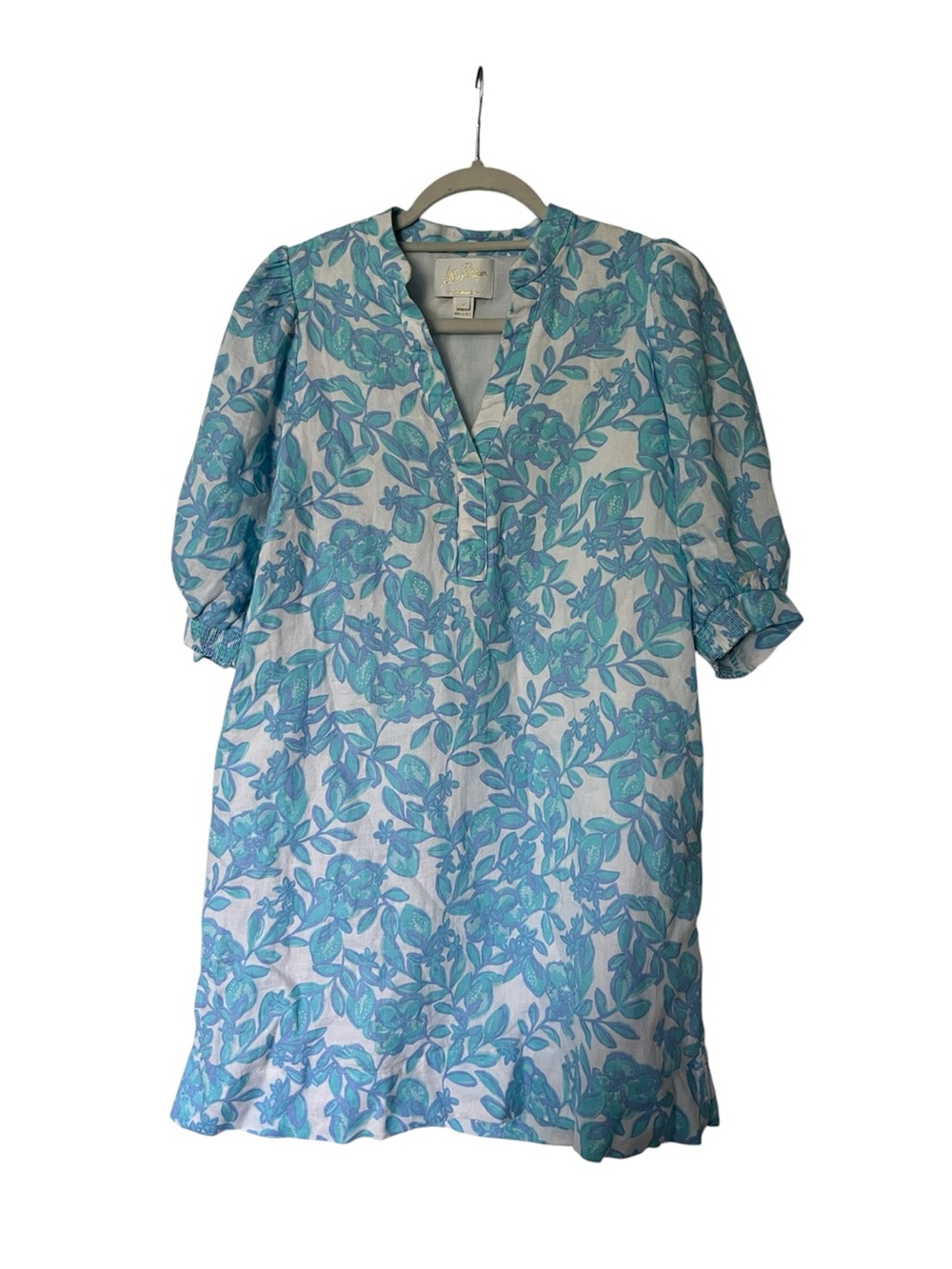 Mialeigh Elbow Sleeve Linen Dress
